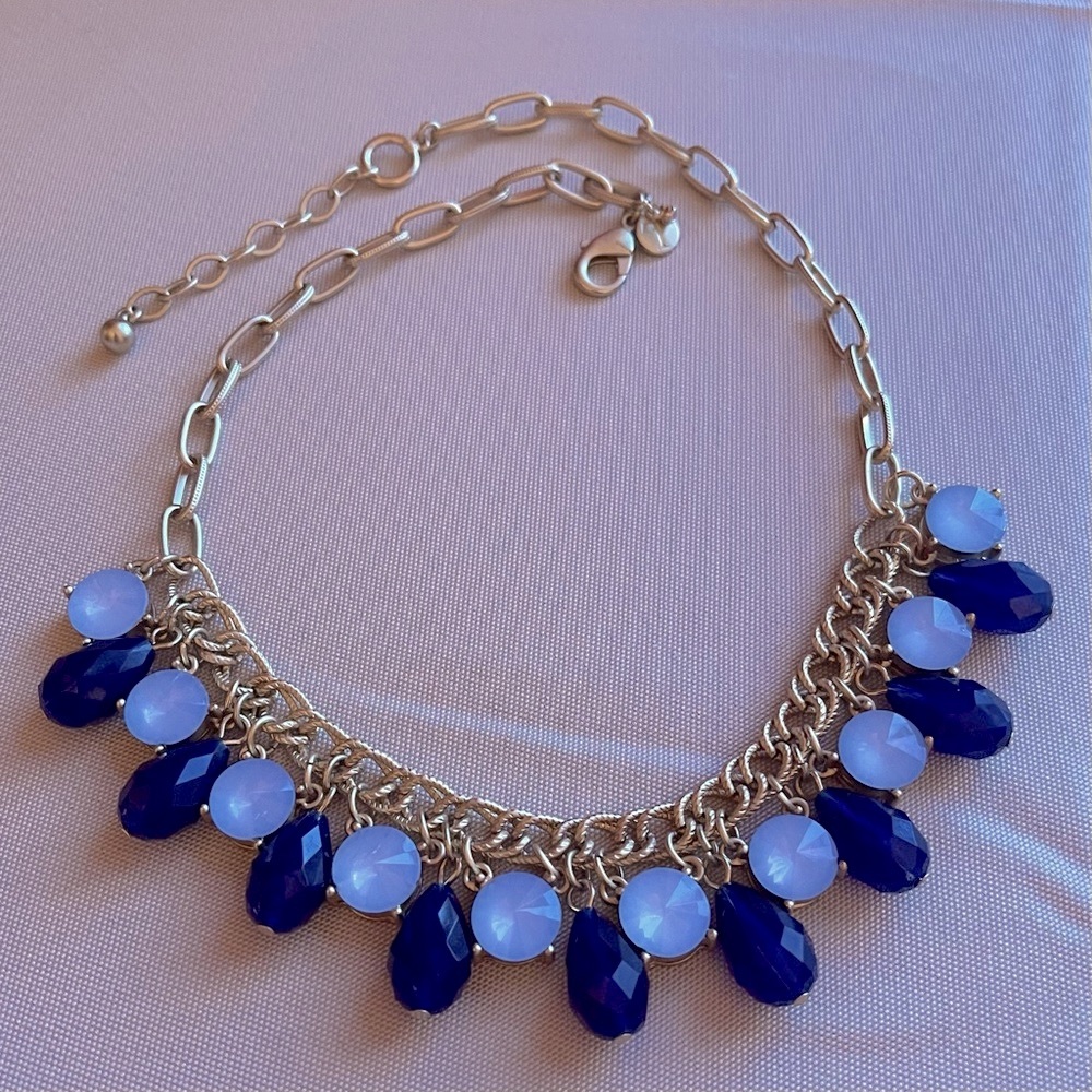 Talbots Double Bead Drop Necklace